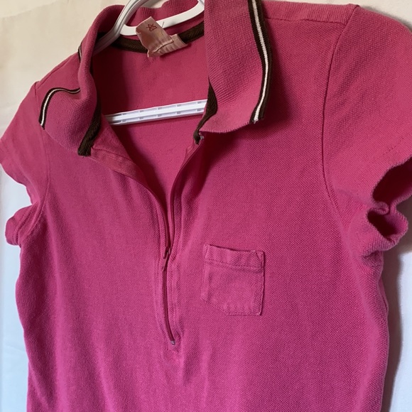 ✨Cherokee cropped zip up t-shirt w/ collar. - Picture 3 of 3